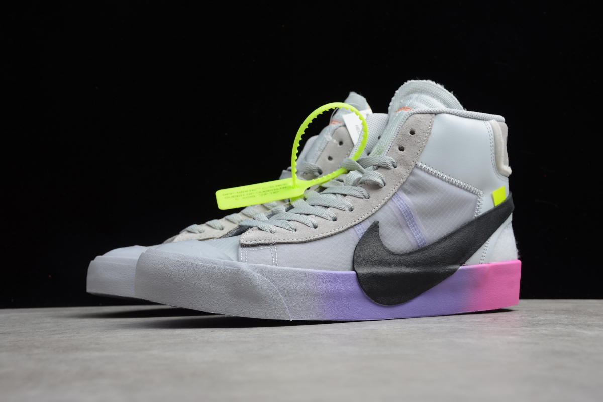 Nike Blazer Mid Off-White Wolf Grey Serena 