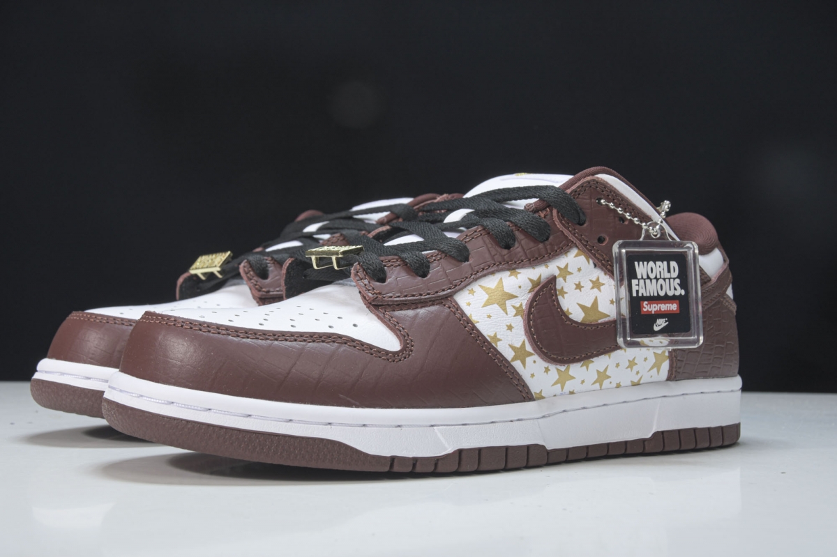 nike sb dunk low Sup*e stars barkroot brown (2021)